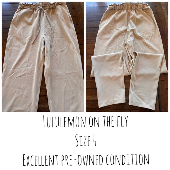 lululemon athletica Pants - Lululemon On The Fly Pants Beige Size 4 | Lightweight Travel Joggers